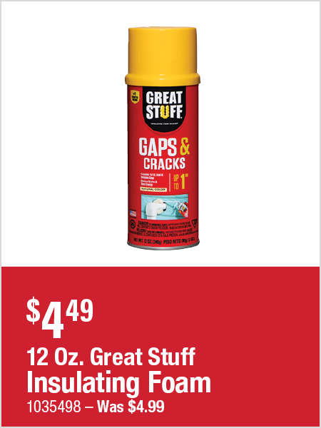 12 Oz. Great Stuff Insulating Foam